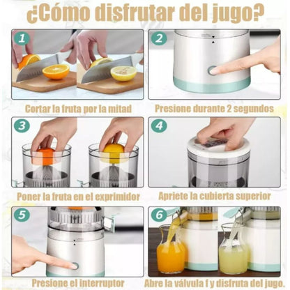 OznerJuice Extractor de Jugos Mega Rápido y Recargable