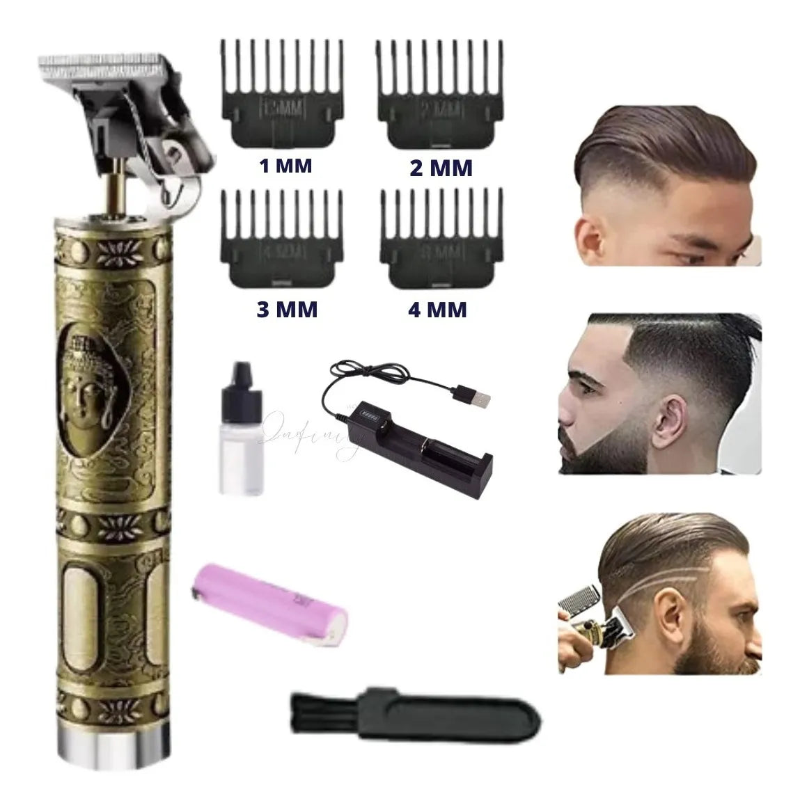 Maquina De Afeitar Cortador Pelo Recarga